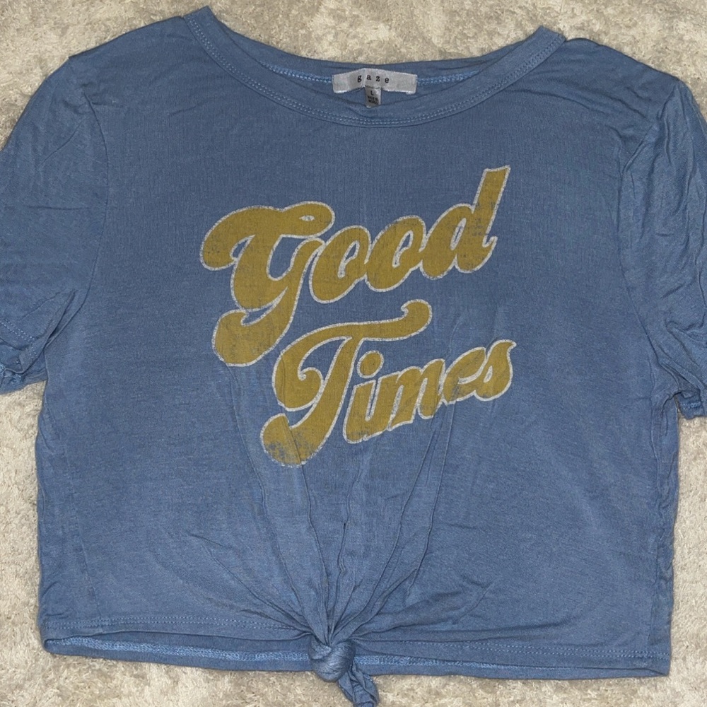 GAZE cropped tee